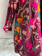 Load image into Gallery viewer, Indian cotton embroidered oversized jacket