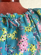 Load image into Gallery viewer, Turquoise Floral Midi Dress 12