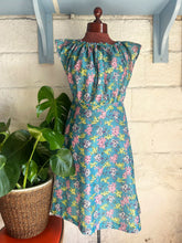 Load image into Gallery viewer, Turquoise Floral Midi Dress 12