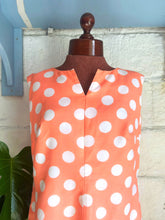 Load image into Gallery viewer, Coral Drop Waist Peplum Dress 16