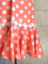 Load image into Gallery viewer, Coral Drop Waist Peplum Dress 16
