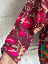 Load image into Gallery viewer, Indian cotton embroidered oversized jacket