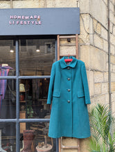 Load image into Gallery viewer, 1960's Emerald Green Wool Coat