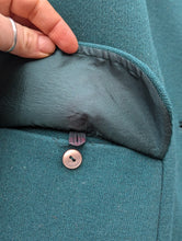 Load image into Gallery viewer, 1960's Emerald Green Wool Coat