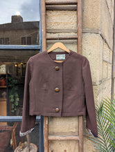 Load image into Gallery viewer, 1960's Marcel Fenez by Roland Klein Chocolate Brown Jacket with Ornate Cuffs