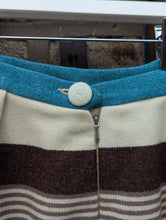 Load image into Gallery viewer, 1960's Gor Ray Cream, Blue and Brown Wool Skirt