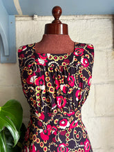 Load image into Gallery viewer, Purple Floral Silk Midi Dress 12