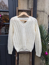 Load image into Gallery viewer, Cream Handknit Jumper Size 10
