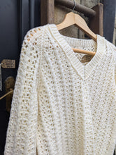 Load image into Gallery viewer, Cream Handknit Jumper Size 10
