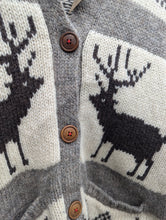 Load image into Gallery viewer, Wool Reindeer Cardigan Size 10/12
