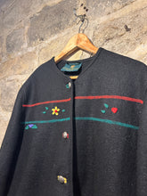 Load image into Gallery viewer, Folky black embroidered jacket
