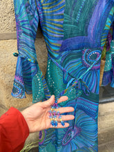 Load image into Gallery viewer, 1960s turq maxi dress

