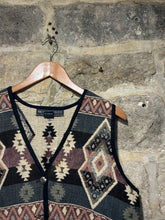 Load image into Gallery viewer, 90s Aztec cotton waistcoat
