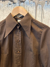 Load image into Gallery viewer, 1970s cotton dagger collar shirt
