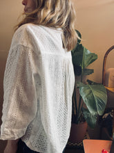 Load image into Gallery viewer, Cotton broderie anglaise shirt
