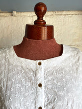 Load image into Gallery viewer, Cinched Waist Broderie Anglaise Top - 12/14
