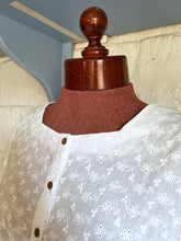 Load image into Gallery viewer, Cinched Waist Broderie Anglaise Top - 12/14
