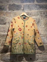 Load image into Gallery viewer, Flower felted folky jacket
