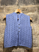 Load image into Gallery viewer, 1970s crocheted waistcoat
