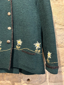 Folky handmade green jacket