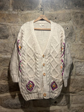 Load image into Gallery viewer, Aran knit cream cardigan
