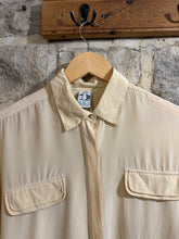 Load image into Gallery viewer, All silk cream shirt
