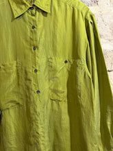 Load image into Gallery viewer, All silk sage green shirt
