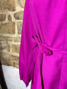 1960s cerise pink dress