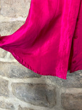 Load image into Gallery viewer, 1980s cerise pink silk blouse
